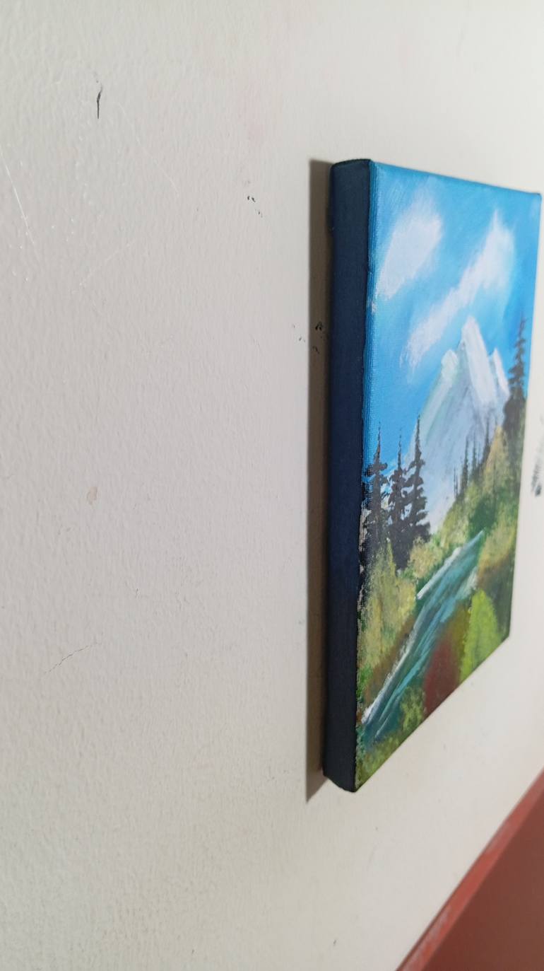 Original Color Field Painting Landscape Painting by Khodyatullo Mirzaev