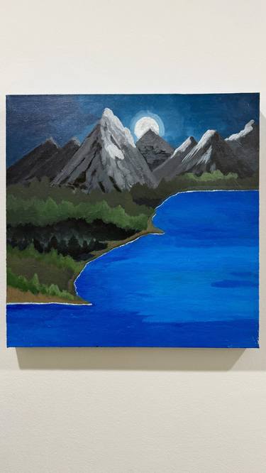 Original Color Field Painting Nature Painting by Khodyatullo Mirzaev