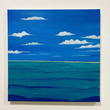 Original Contemporary Seascape Painting by Khodyatullo Mirzaev