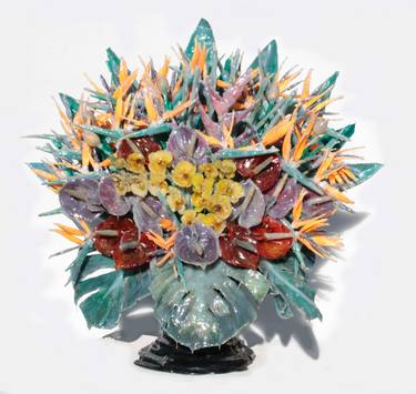 Original Surrealism Floral Sculpture by Tommy Bonicelli