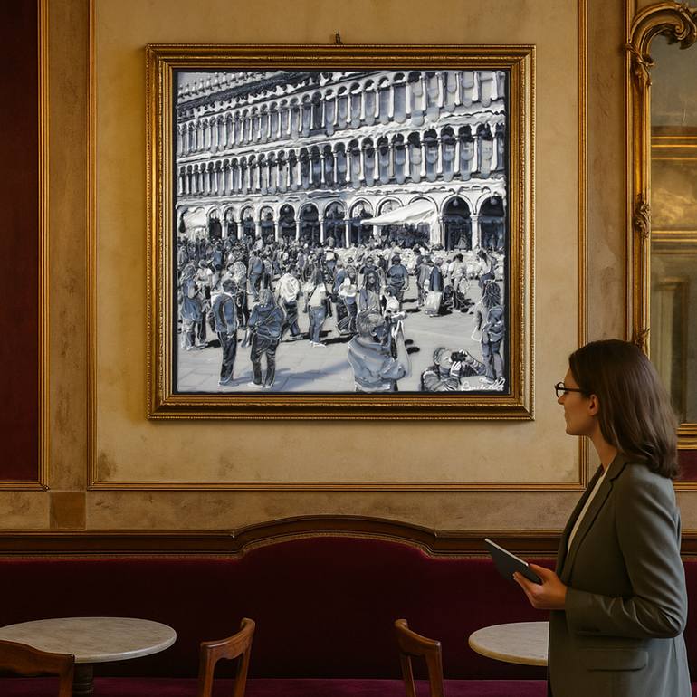 Venice_St. Mark Square. Mixed Media by Tommy Bonicelli | Saatchi