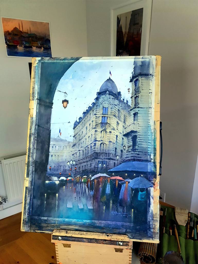 Original Contemporary Architecture Painting by Ashwani Verma