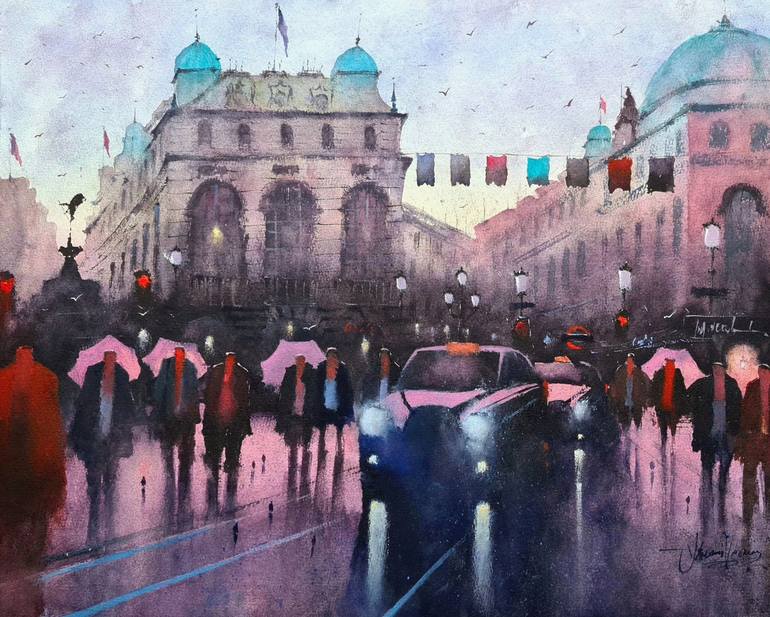 Original Illustration Architecture Paintings by Ashwani Verma