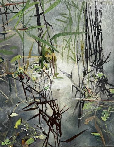 Original Abstract Expressionism Water Painting by River Davis