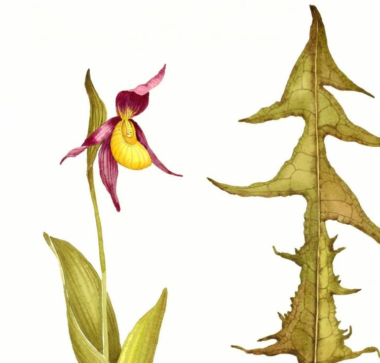 Original Classicism Floral Painting by Rosa Marso