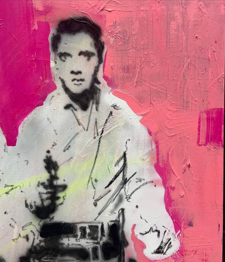 Original Abstract Pop Culture/Celebrity Painting by Aidan Thomson