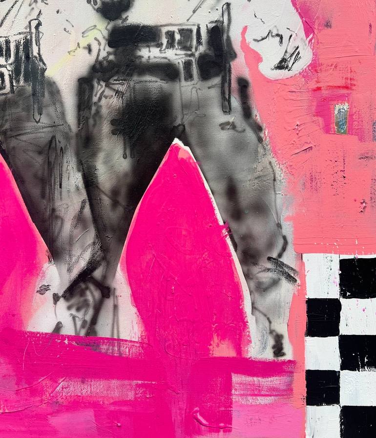 Original Abstract Pop Culture/Celebrity Painting by Aidan Thomson