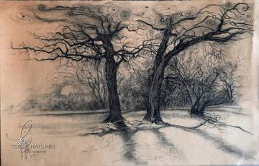 Original Art Deco Landscape Paintings by Terrie Hatcher