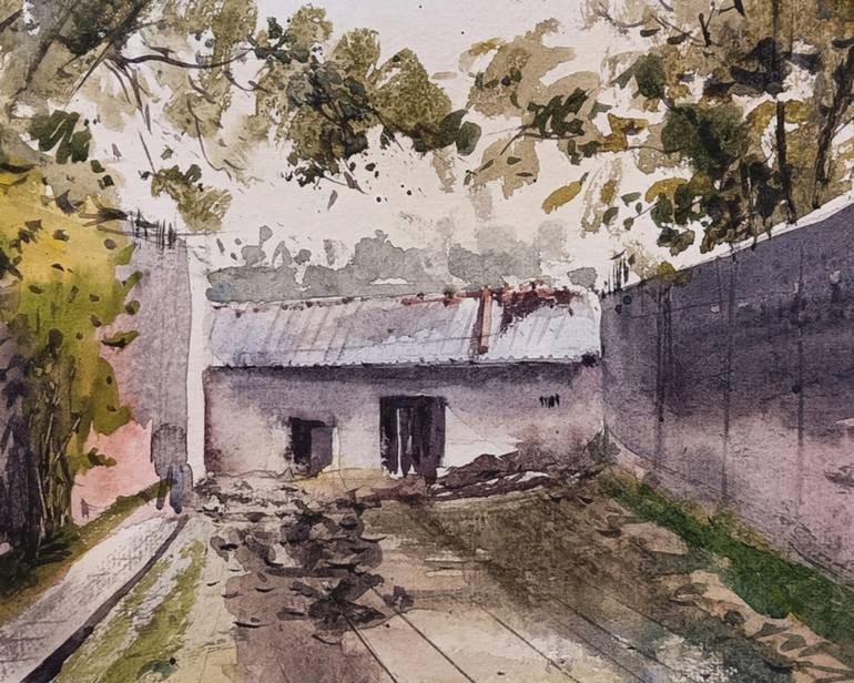Original Color Field Painting Landscape Painting by Dhonen Brahma