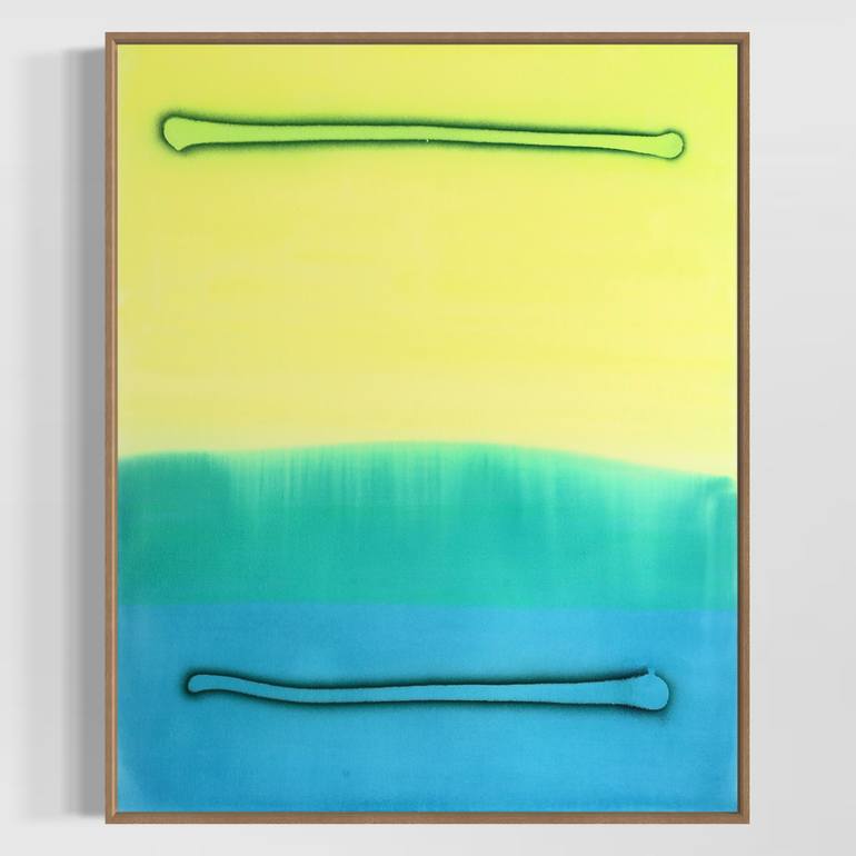 Original Color Field Painting Abstract Painting by Evgenia Makarova