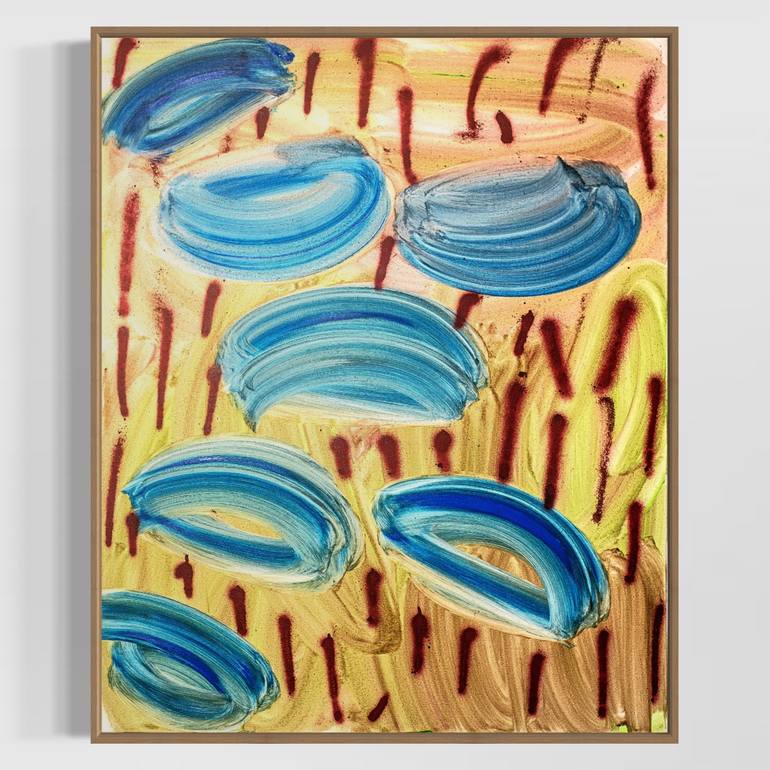 Original Abstract Expressionism Abstract Painting by Evgenia Makarova