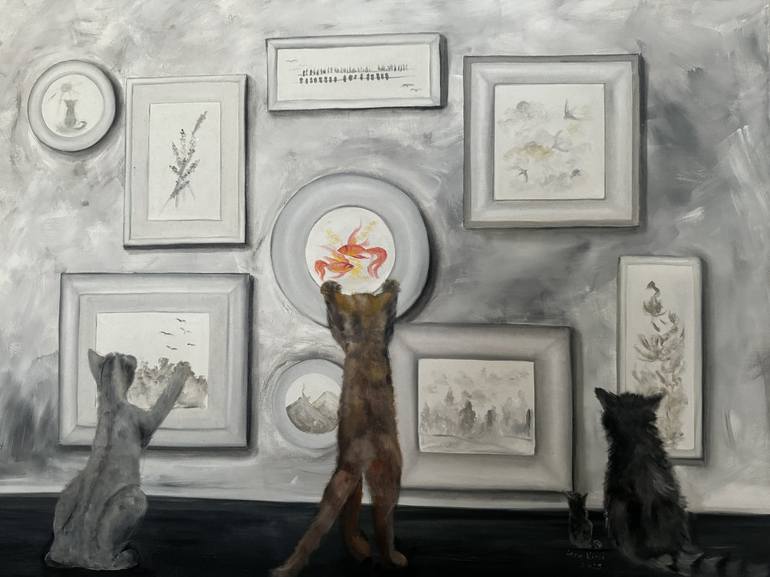 Print of Black & White Animal Paintings by Lera Kirci