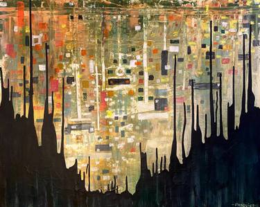 Original Abstract Expressionism Abstract Painting by Charles Pasquier