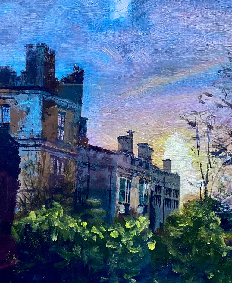 Original Impressionism Architecture Painting by Charles Pasquier