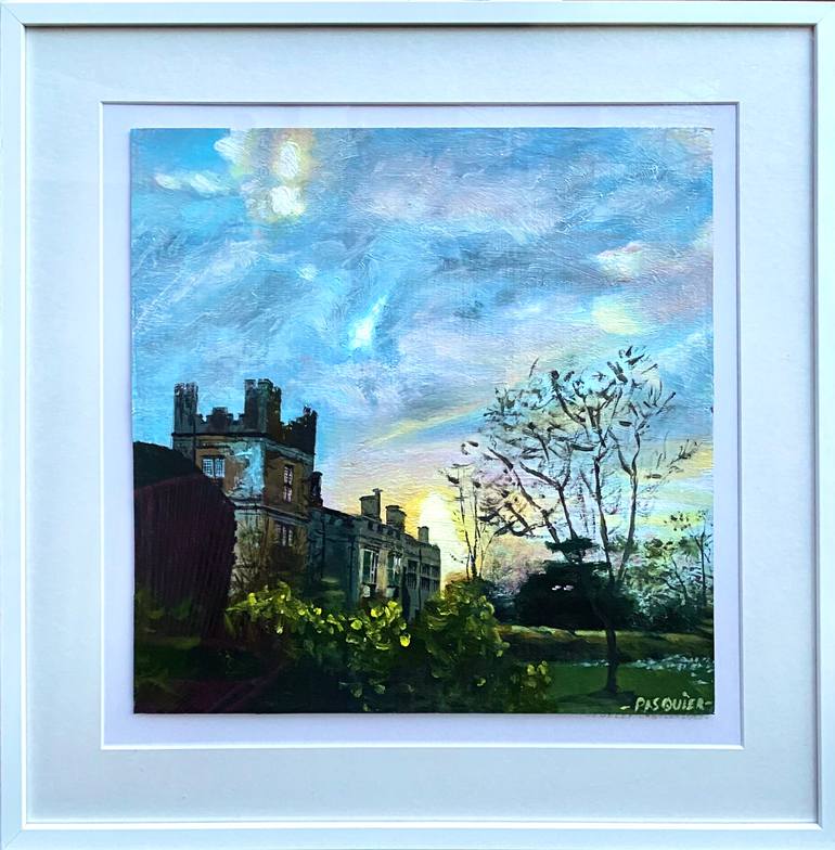 Original Impressionism Architecture Painting by Charles Pasquier