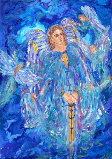Original Art Deco Outer Space Paintings by Inessa Light Art