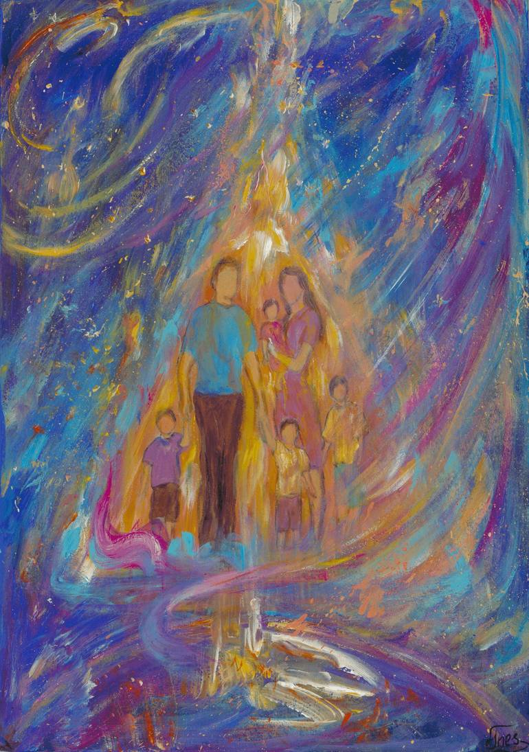 Print of Abstract Expressionism Children Paintings by Inessa Light Art
