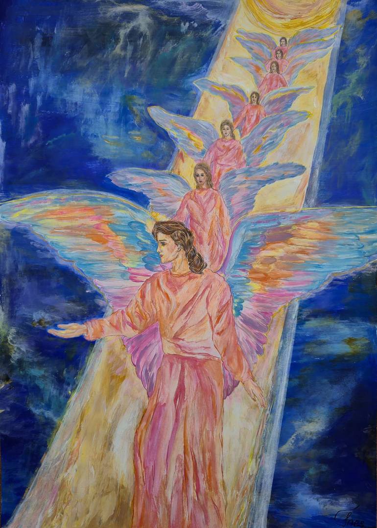 Print of Art Nouveau Fantasy Paintings by Inessa Light Art