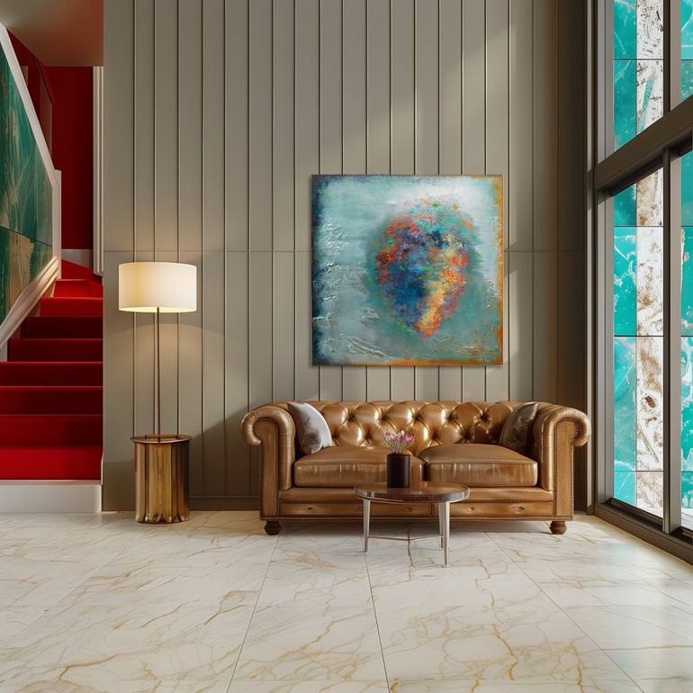 Original Abstract Expressionism Abstract Painting by Viki Smoliar