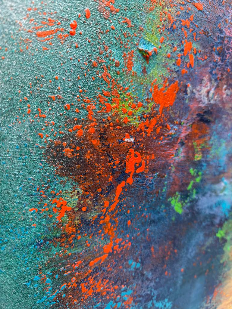 Original Abstract Expressionism Abstract Painting by Viki Smoliar