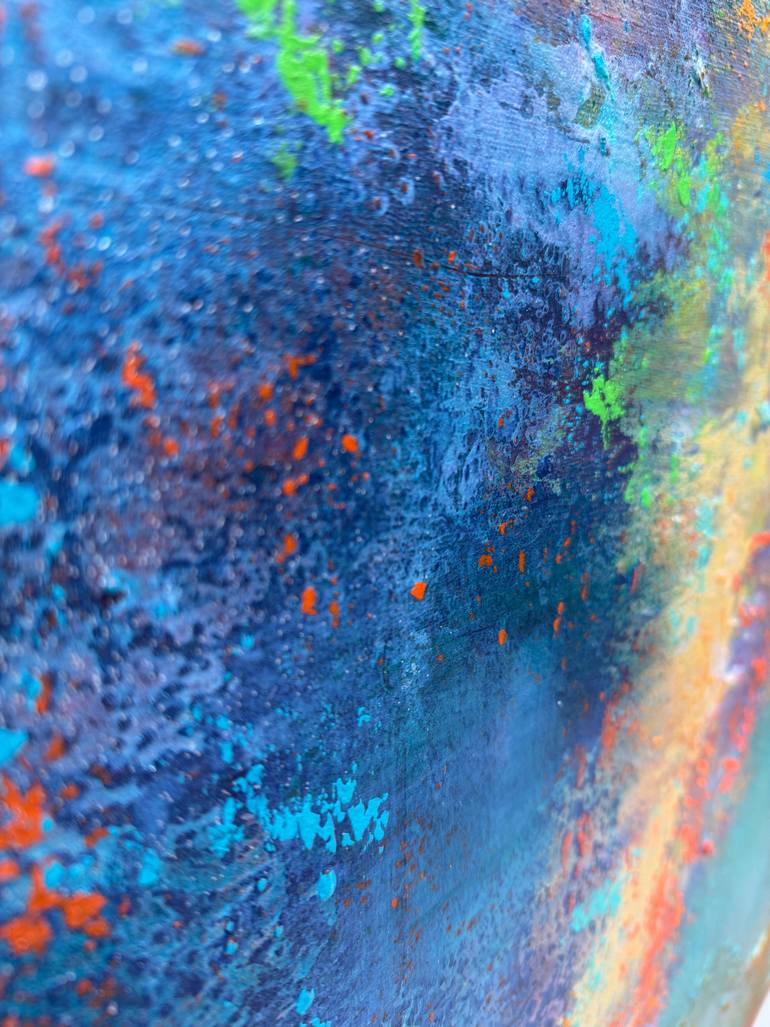 Original Abstract Expressionism Abstract Painting by Viki Smoliar