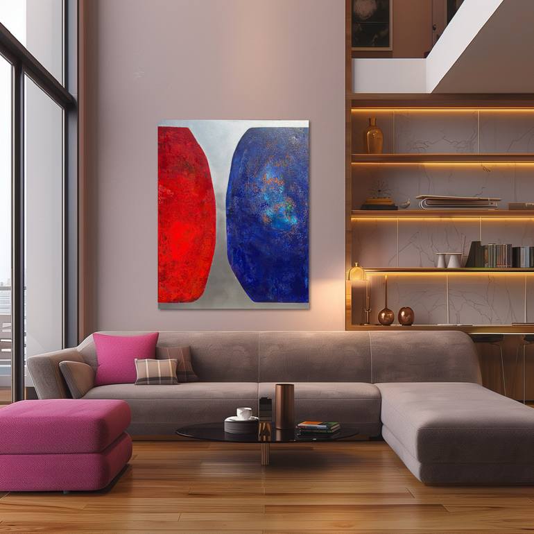 Original Contemporary Abstract Painting by Viki Smoliar