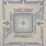 Detail showing careful stitching emphasizing and overlapping with the original vintage design