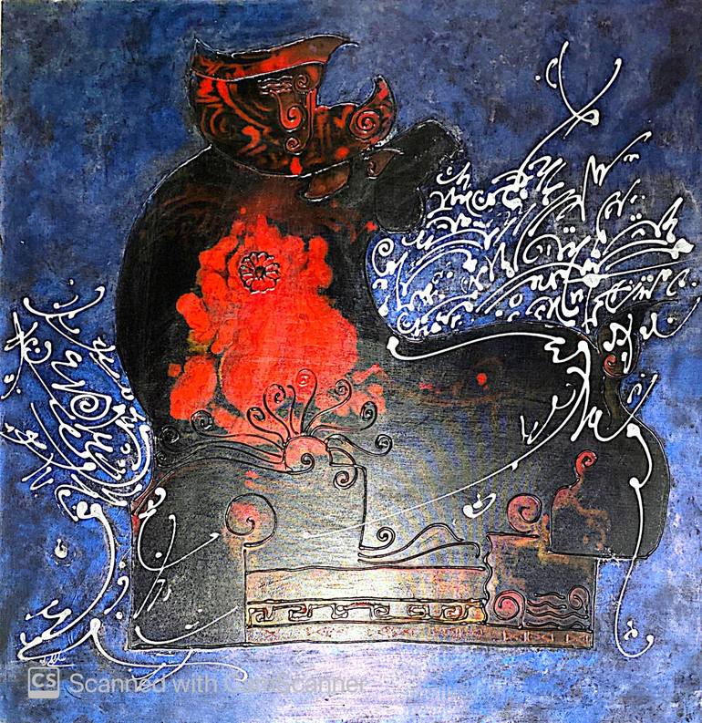 Original Symbolism Animal Painting by Sara Alizadeh