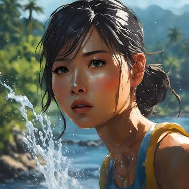 Original Artificial Intelligence Women Digital by Moses Kayode