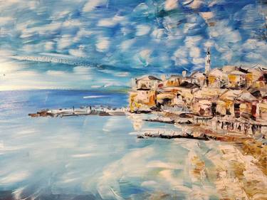 Original Abstract Expressionism Beach Drawings by Wu Haw Jue