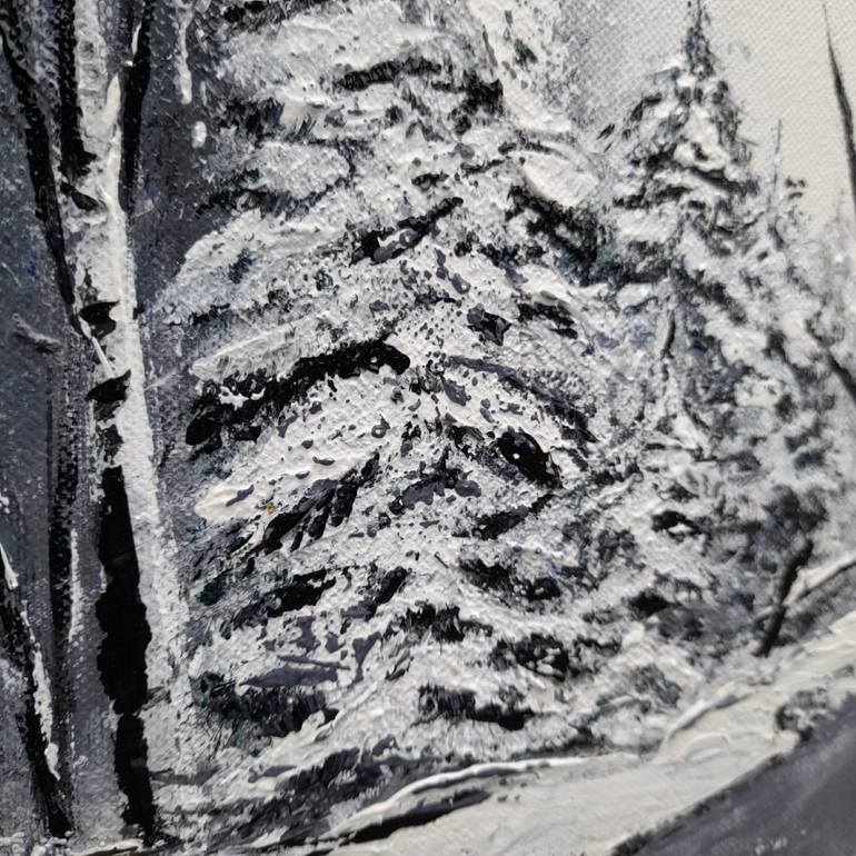 Original Generative Landscape Painting by Liudmyla Parhamin