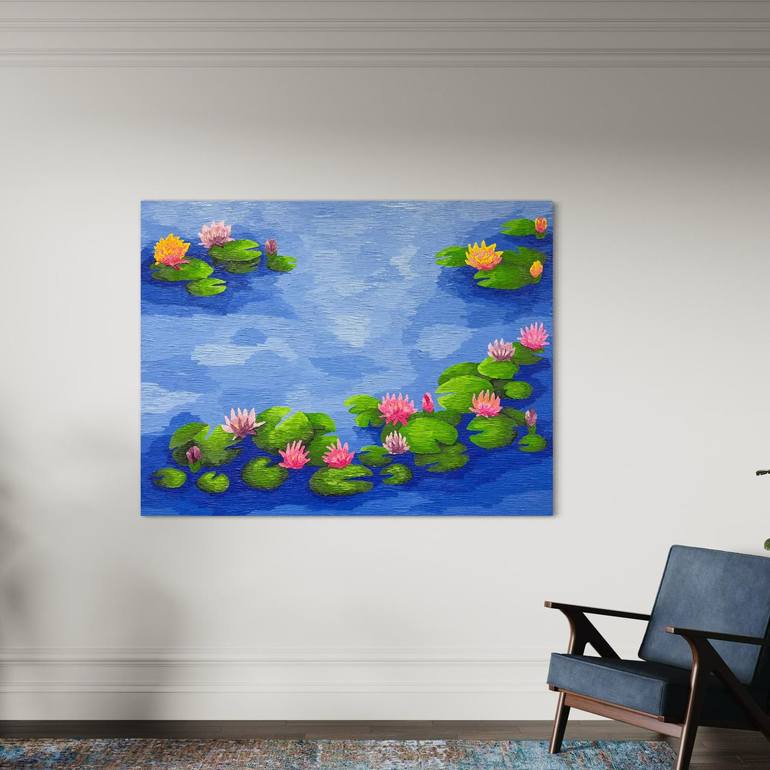 Original Impressionism Floral Painting by Kateryna Nahorna