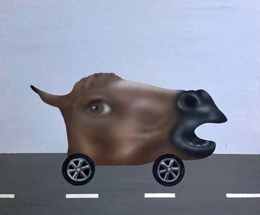 Original Conceptual Animal Paintings by Gabriela Genčúrová