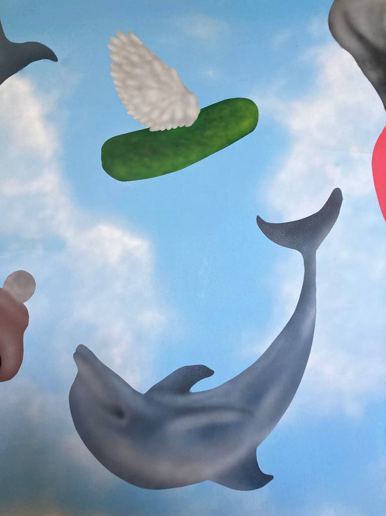 Original Conceptual Animal Painting by Gabriela GenčÚrová
