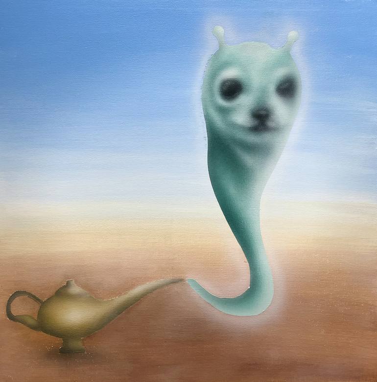 Original Conceptual Animal Paintings by Gabriela GenčÚrová
