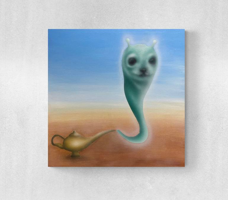 Original Conceptual Animal Painting by Gabriela GenčÚrová