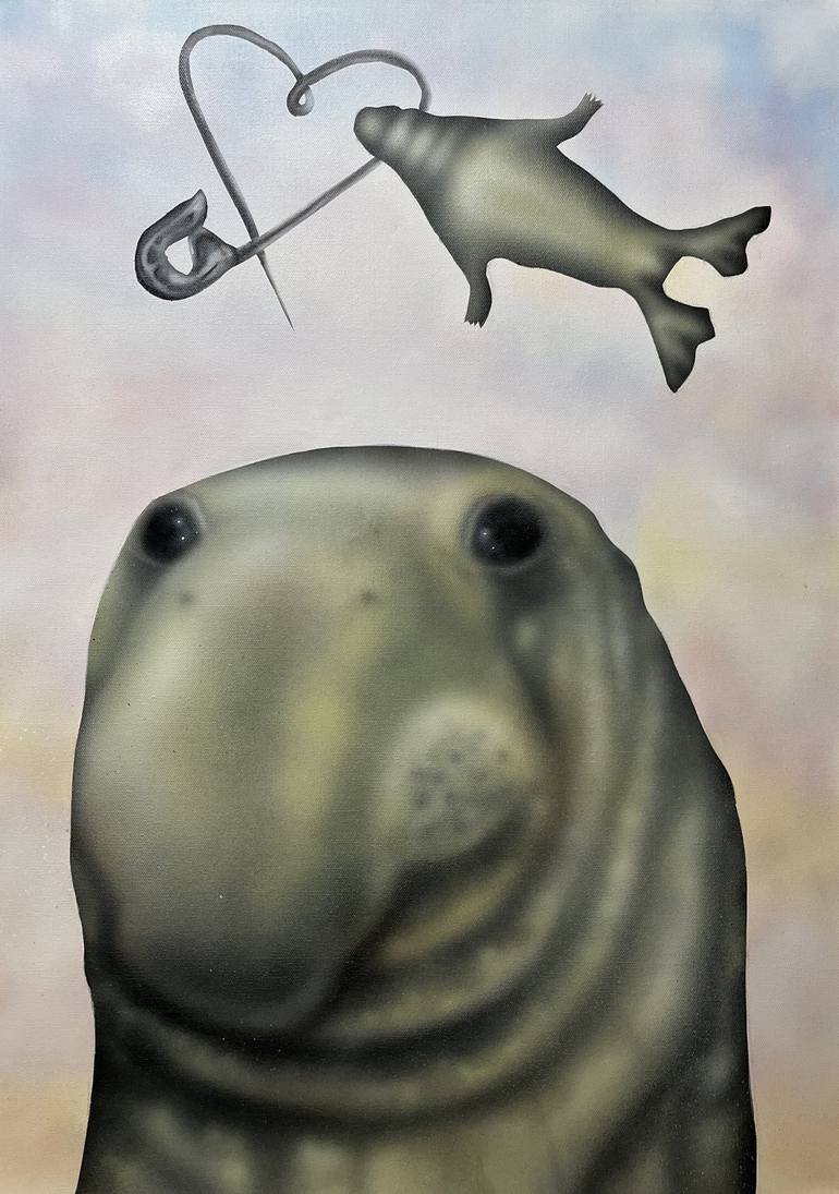 Original Conceptual Animal Paintings by Gabriela GenčÚrová