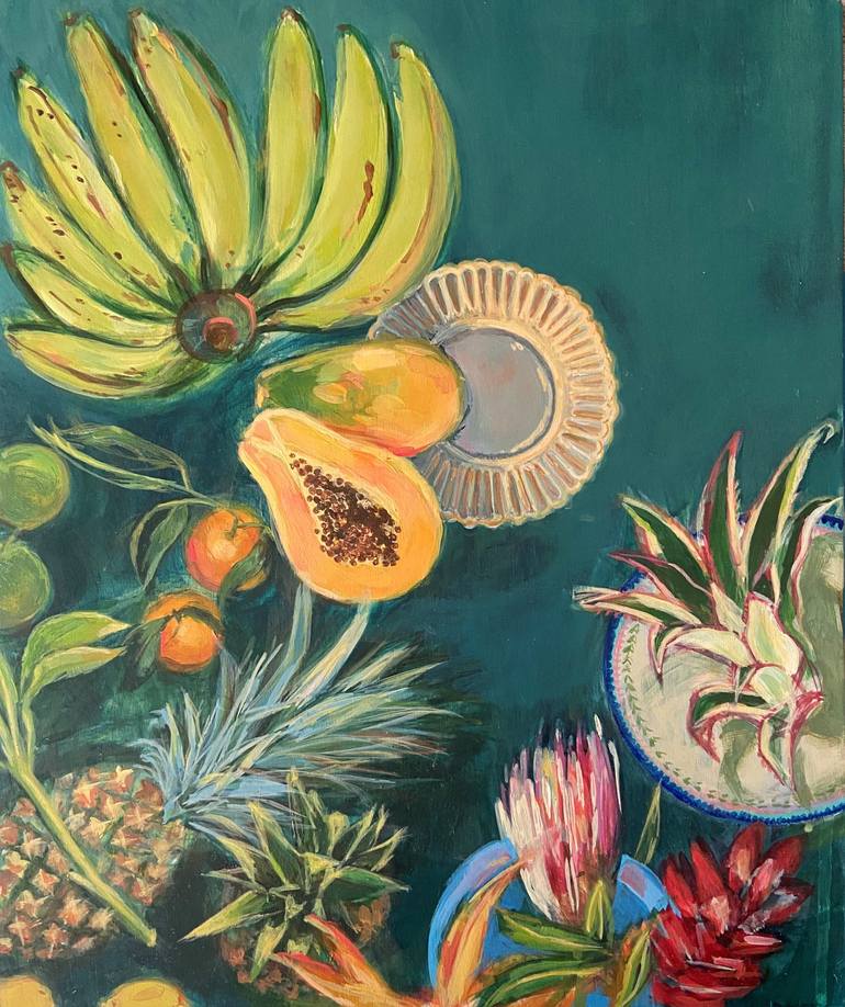Original Contemporary Still Life Paintings by Rosanna Cardenas