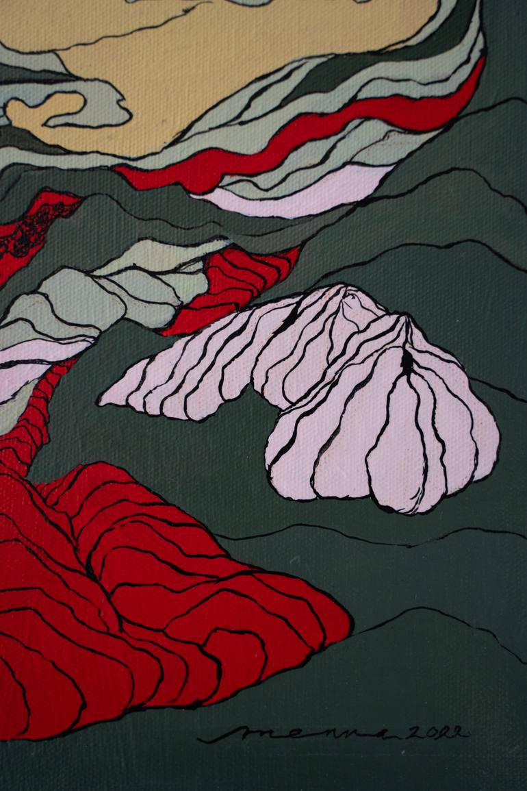 Original Contemporary Abstract Painting by Menna Hamdy