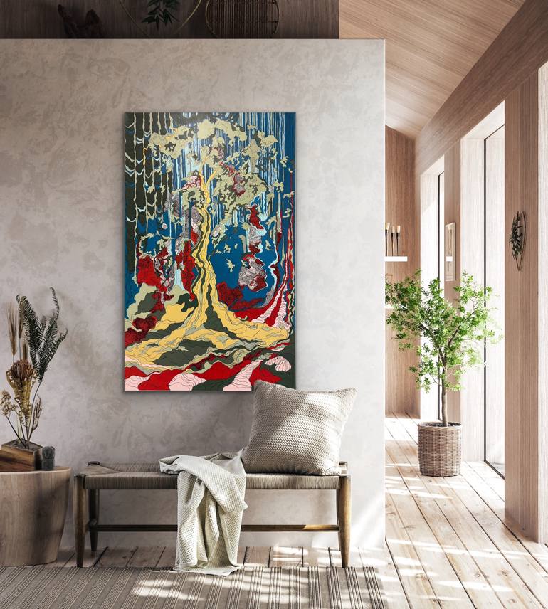 Original Contemporary Abstract Painting by Menna Hamdy