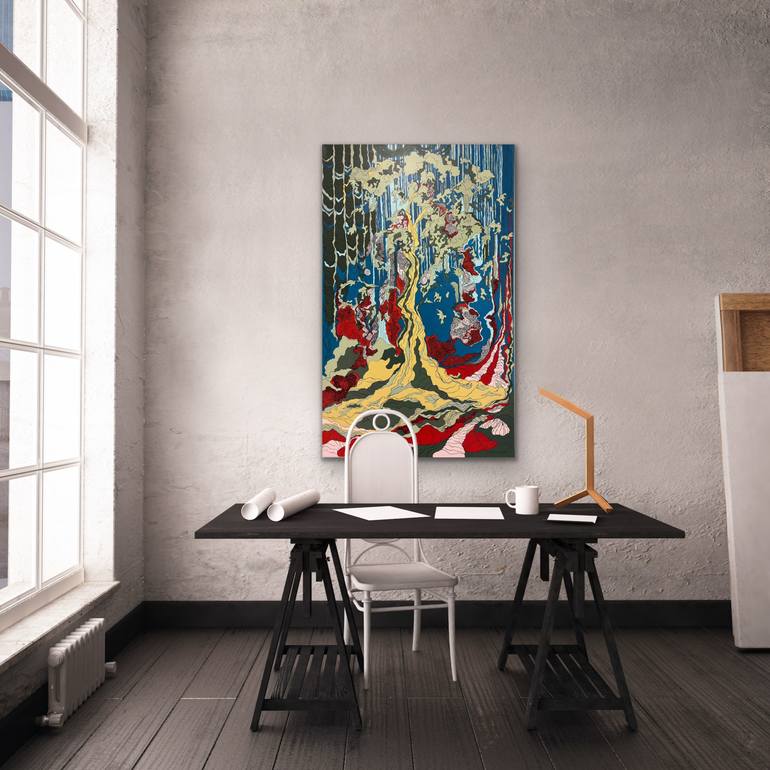 Original Contemporary Abstract Painting by Menna Hamdy