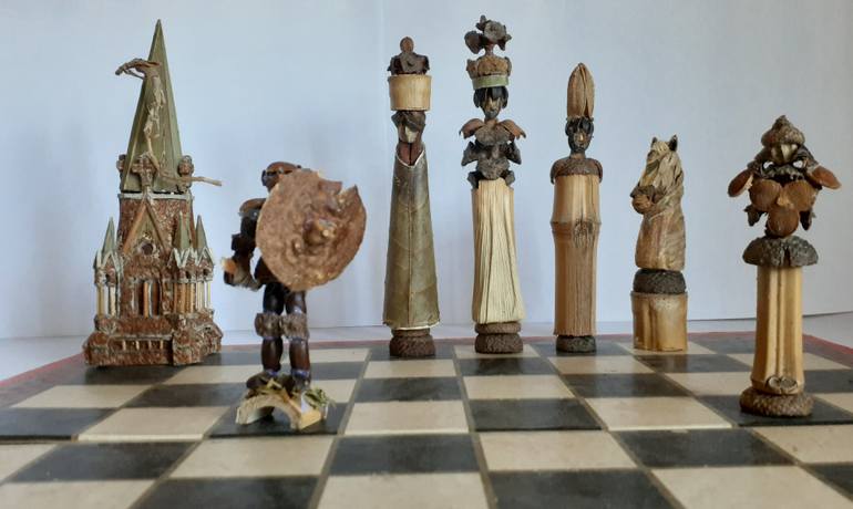 Original Minimalism Fantasy Sculpture by Khalil Scheidl