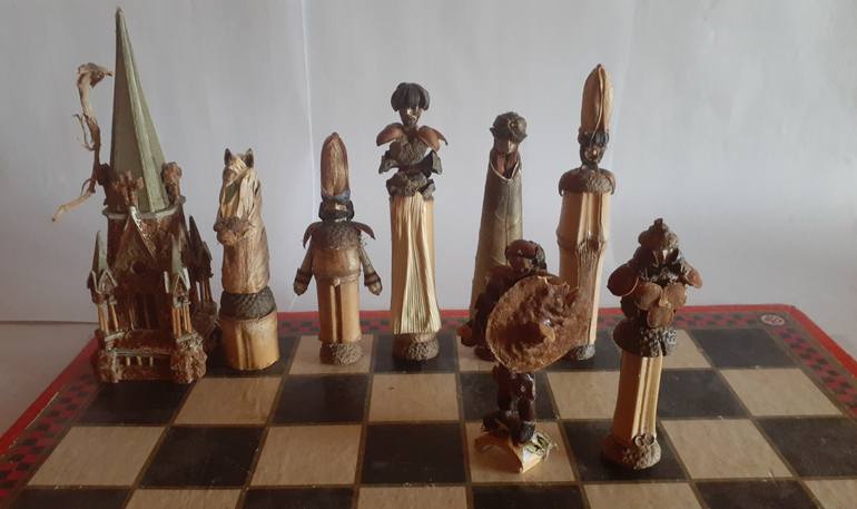 Original Minimalism Fantasy Sculpture by Khalil Scheidl