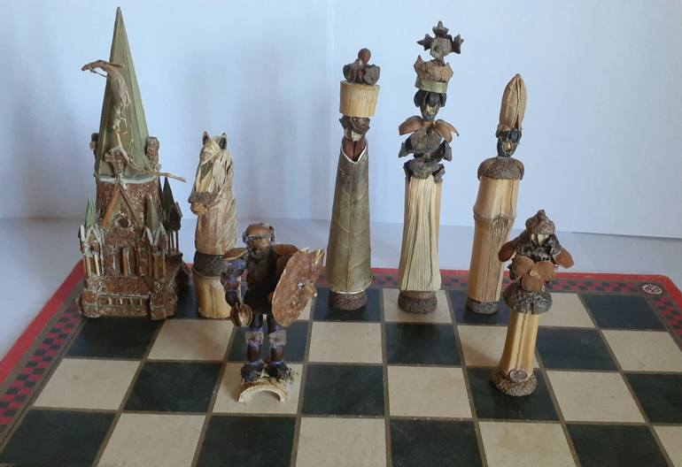Original Minimalism Fantasy Sculpture by Khalil Scheidl