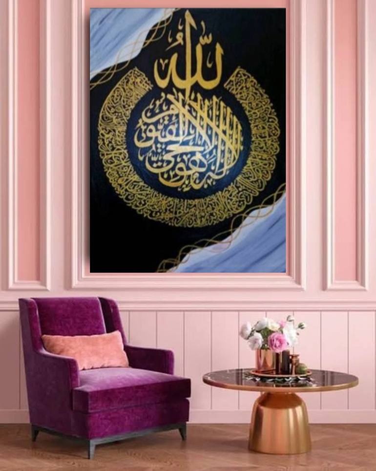 Original Art Deco Calligraphy Paintings by Am Calligraphy 