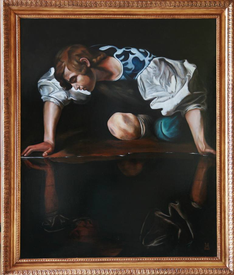 Original Realism Erotic Painting by Old Masters  Tizzano