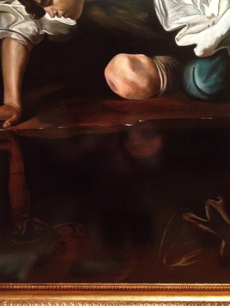Original Realism Erotic Painting by Old Masters  Tizzano