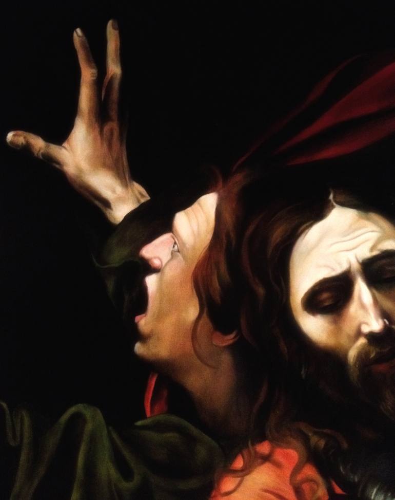 Original Realism Religion Painting by Old Masters  Tizzano