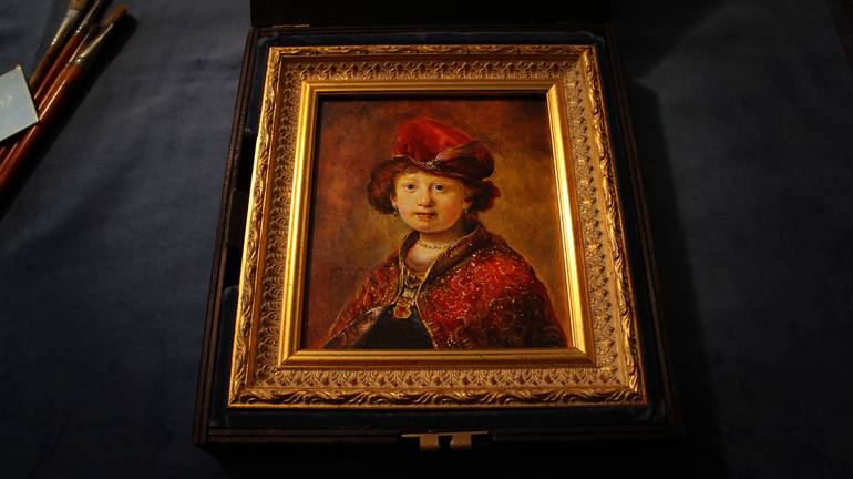 Original Realism Portrait Painting by Old Masters  Tizzano