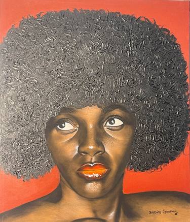 Original Conceptual Women Mixed Media by Kingsley Omodigono